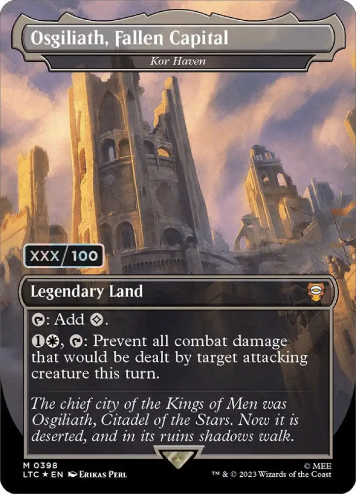 Osgiliath Fallen Capital - Kor Haven (Serialized) [The Lord of the Rings: Tales of Middle-Earth Commander] - MTG Single