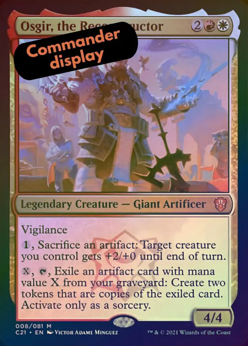 Osgir the Reconstructor (Display Commander) [Commander 2021] - MTG Single