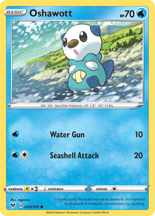Oshawott (033/185) [Sword & Shield: Vivid Voltage] - Pokemon Single