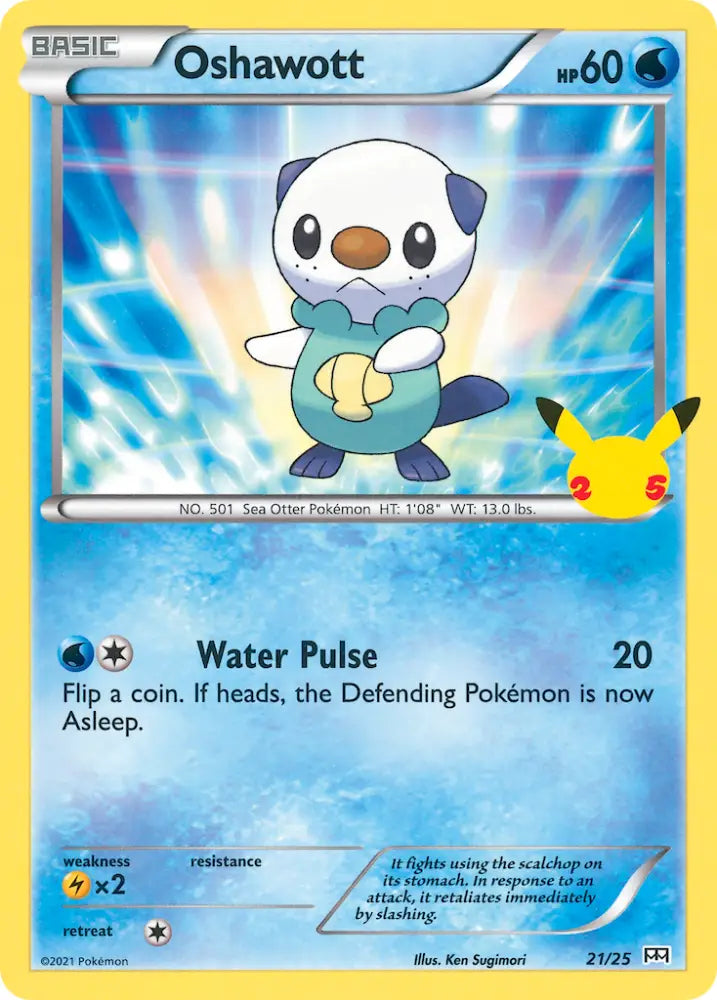 Oshawott (21/25) [McDonald’s 25th Anniversary] - Pokemon Single