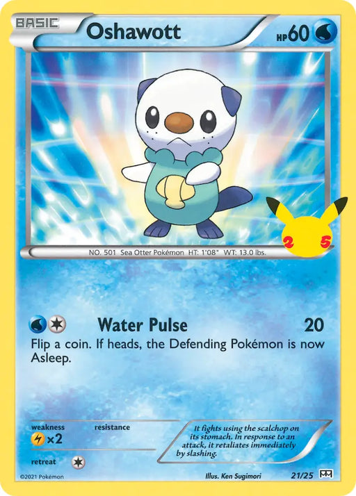 Oshawott (21/25) [McDonald’s 25th Anniversary] - Pokemon Single