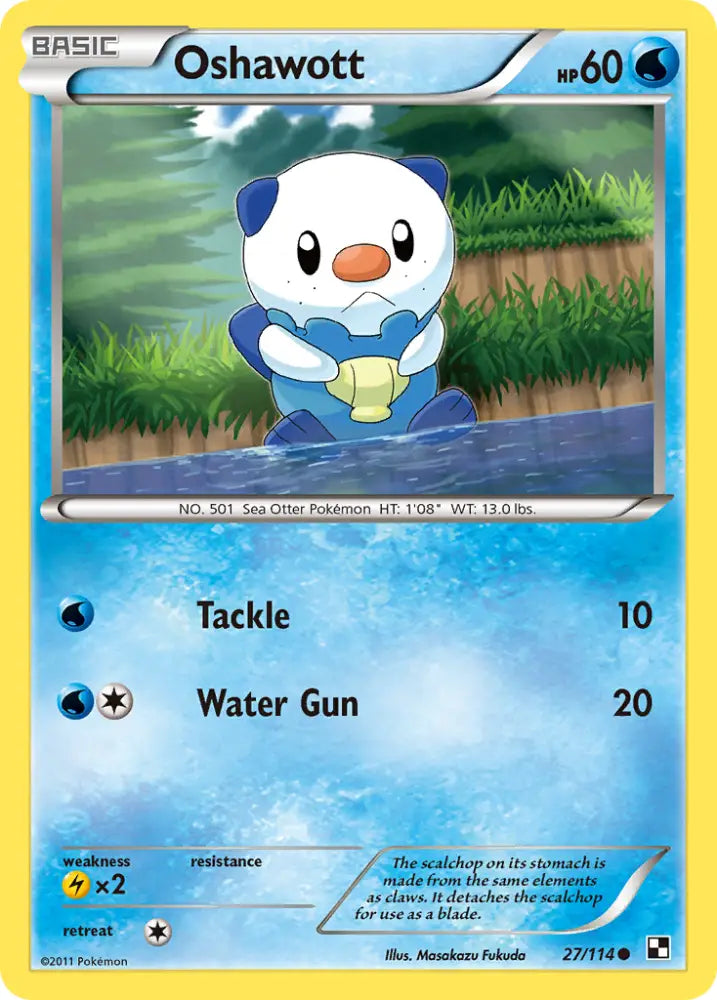 Oshawott (27/114) [Black & White: Base Set] - Pokemon Single