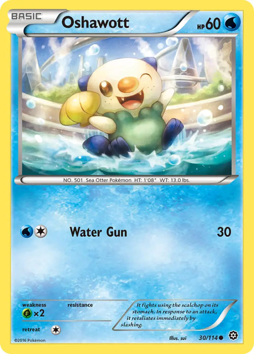 Oshawott (30/114) [XY: Steam Siege] - Pokemon Single