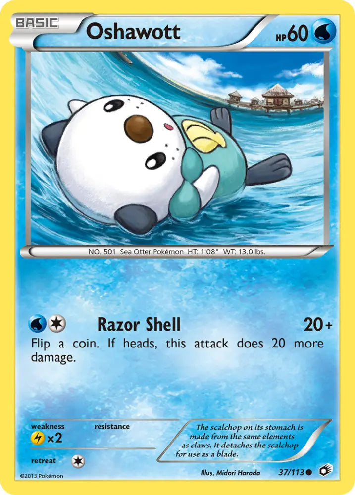 Oshawott (37/113) [Black & White: Legendary Treasures] - Pokemon Single