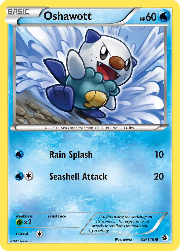 Oshawott (39/149) [Black & White: Boundaries Crossed] - Pokemon Single