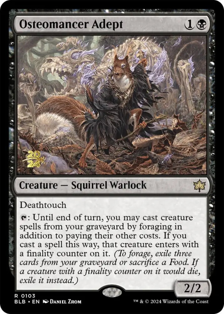 Osteomancer Adept [Bloomburrow Prerelease Promos] - MTG Single