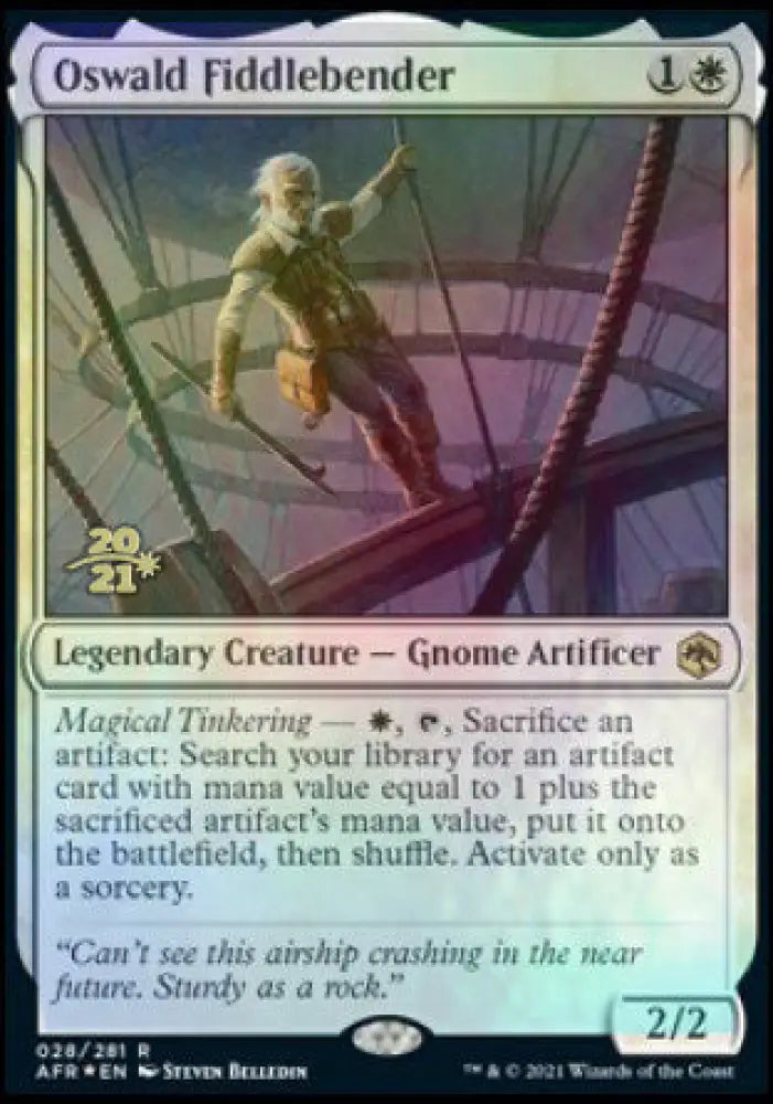 Oswald Fiddlebender [Dungeons & Dragons: Adventures in the Forgotten Realms Prerelease Promos] - MTG Single