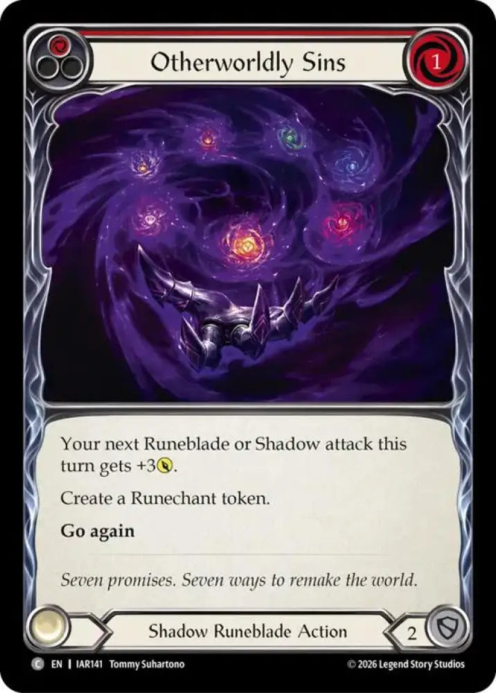 Otherworldly Sins (Red) (IAR141) [Usurp the Shadow Throne]