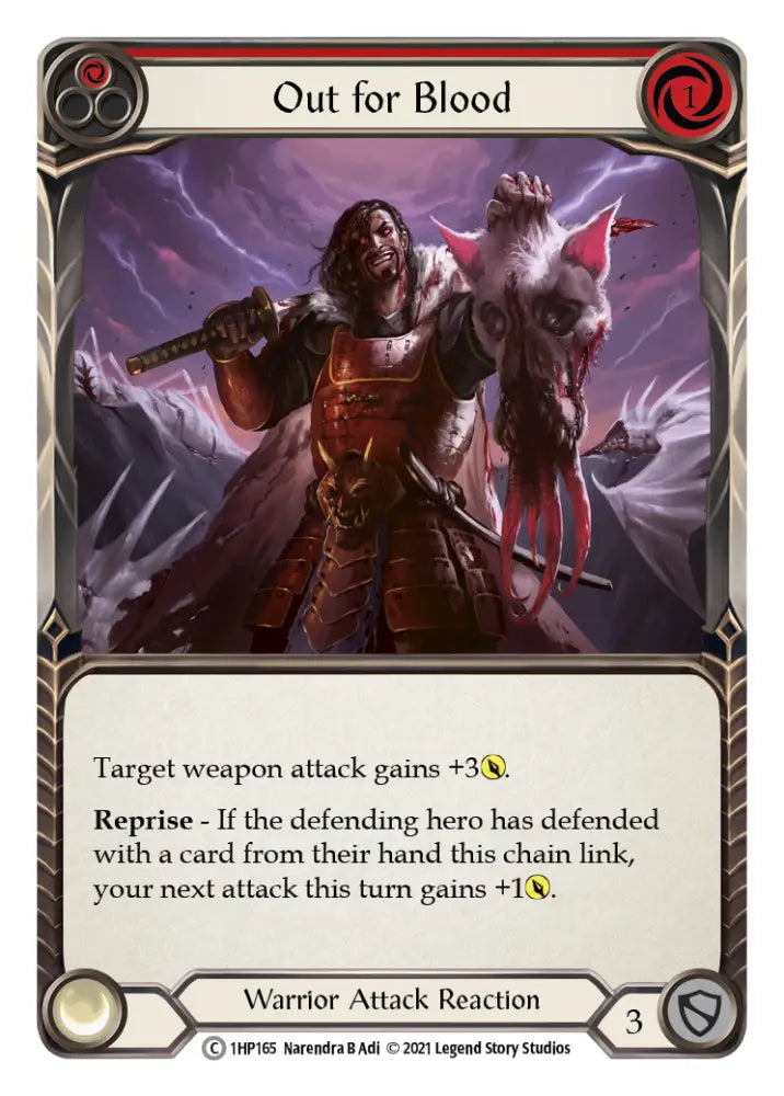Out for Blood (Red) [1HP165] (History Pack 1) - Flesh And Blood Single