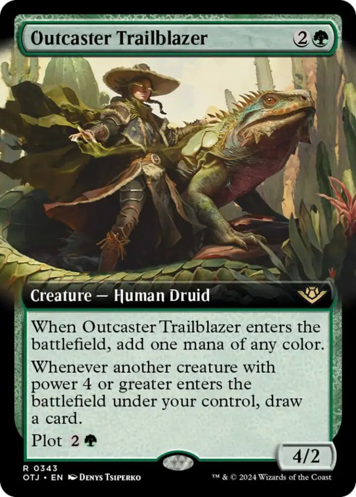 Outcaster Trailblazer (Extended Art) [Outlaws of Thunder Junction] - MTG Single