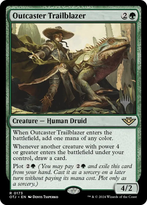 Outcaster Trailblazer (Promo Pack) [Outlaws of Thunder Junction Promos] - MTG Single