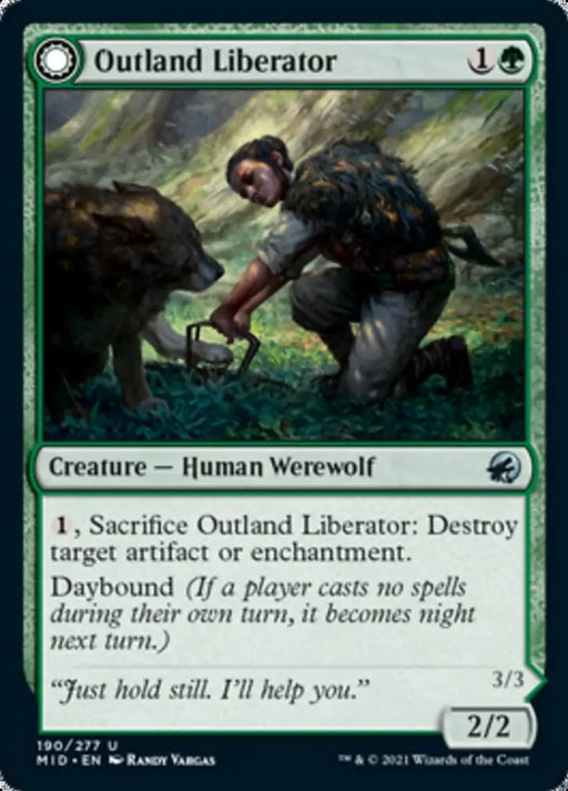 Outland Liberator // Frenzied Trapbreaker [Innistrad: Midnight Hunt] - MTG Single