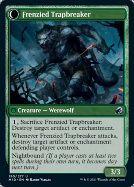 Outland Liberator // Frenzied Trapbreaker [Innistrad: Midnight Hunt] - MTG Single