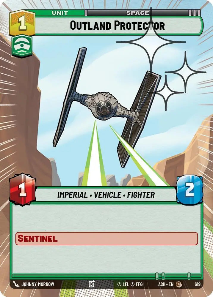 Outland Protector (Hyperspace Foil) (619) [Ashes of the Empire]