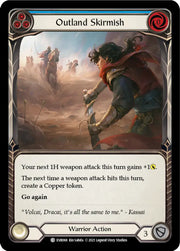 Outland Skirmish (Blue) [Everfest] 1st Edition Normal - Flesh And Blood Single