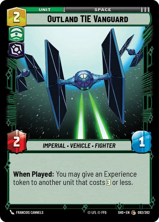 Outland TIE Vanguard (082/262) [Shadows of the Galaxy] - Star Wars: Unlimited Single