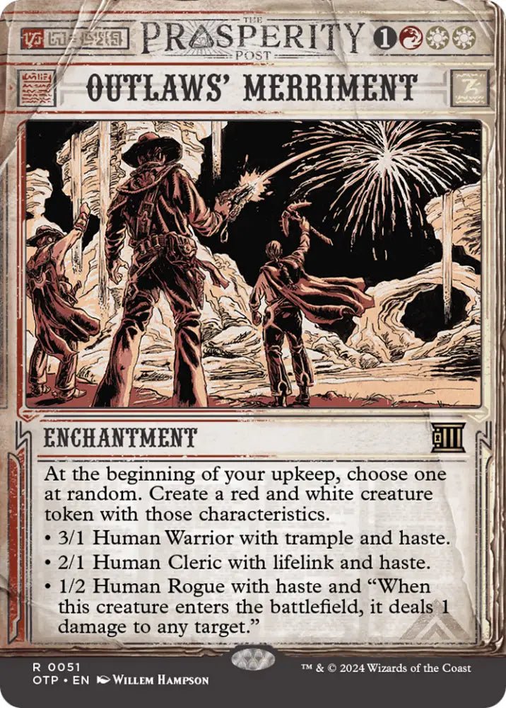 Outlaws’ Merriment [Outlaws of Thunder Junction: Breaking News] - MTG Single