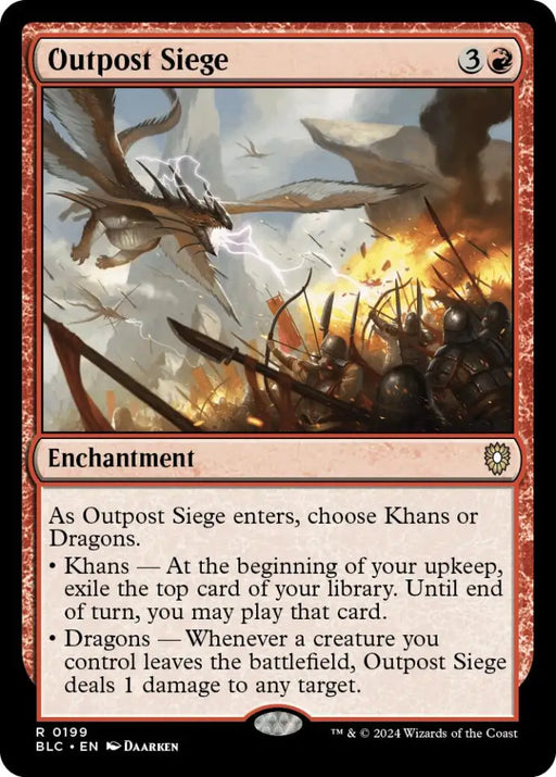Outpost Siege [Bloomburrow Commander] - MTG Single