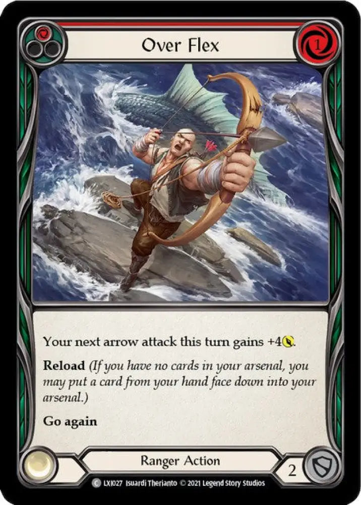 Over Flex (Red) [Tales of Aria Blitz Deck] 1st Edition Normal - Flesh And Blood Single