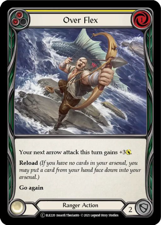 Over Flex (Yellow) [Tales of Aria Unlimited] Unlimited Rainbow Foil - Flesh And Blood Single