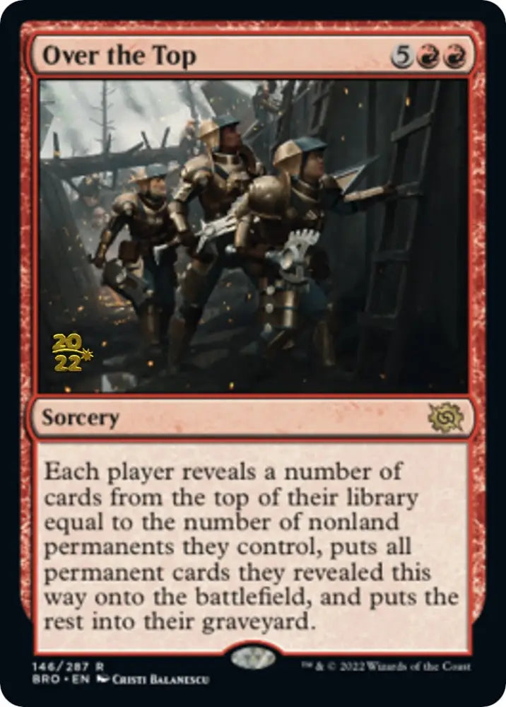 Over the Top [The Brothers’ War Prerelease Promos] - MTG Single