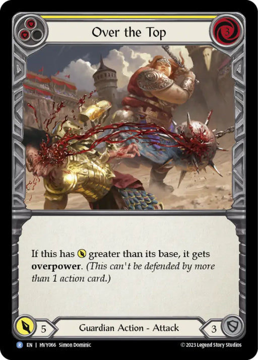 Over the Top (Yellow) [Heavy Hitters] - Flesh And Blood Single