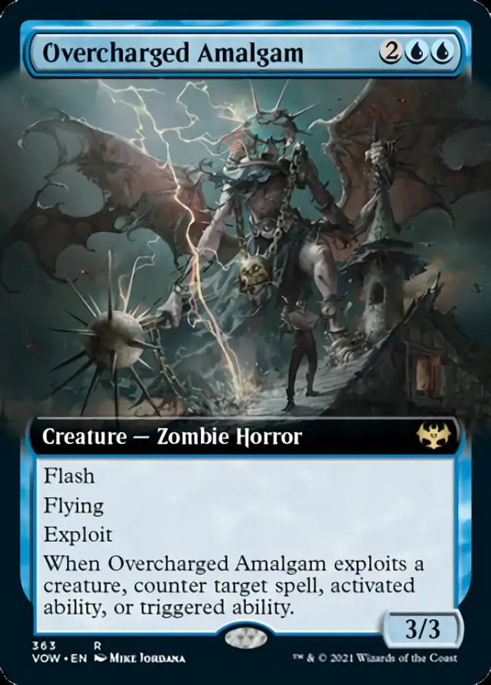 Overcharged Amalgam (Extended Art) [Innistrad: Crimson Vow] - MTG Single