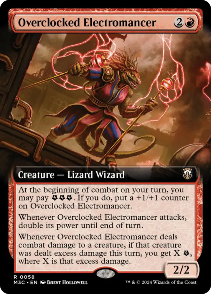 Overclocked Electromancer (Extended Art) [Modern Horizons 3 Commander] - MTG Single