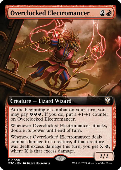 Overclocked Electromancer (Extended Art) [Modern Horizons 3 Commander] - MTG Single