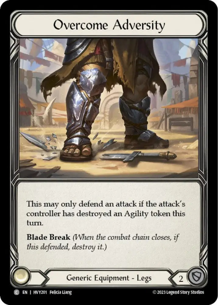 Overcome Adversity [Heavy Hitters] Cold Foil - Flesh And Blood Single