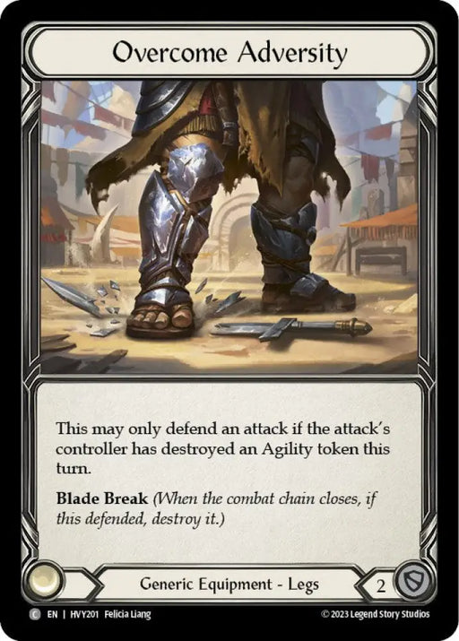 Overcome Adversity [Heavy Hitters] Cold Foil - Flesh And Blood Single