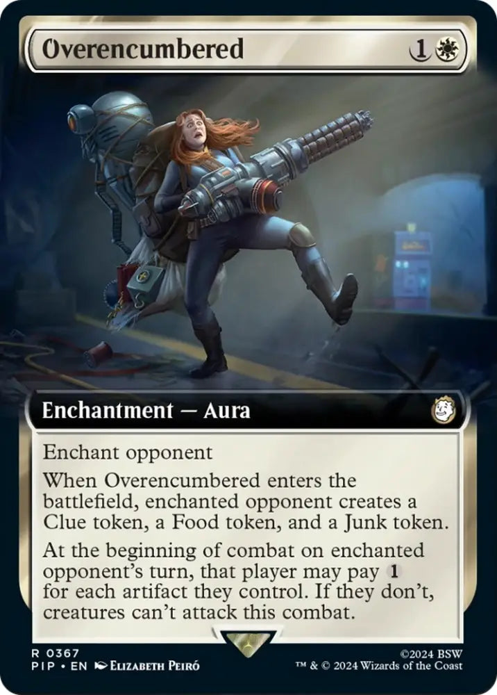 Overencumbered (Extended Art) [Fallout] - MTG Single