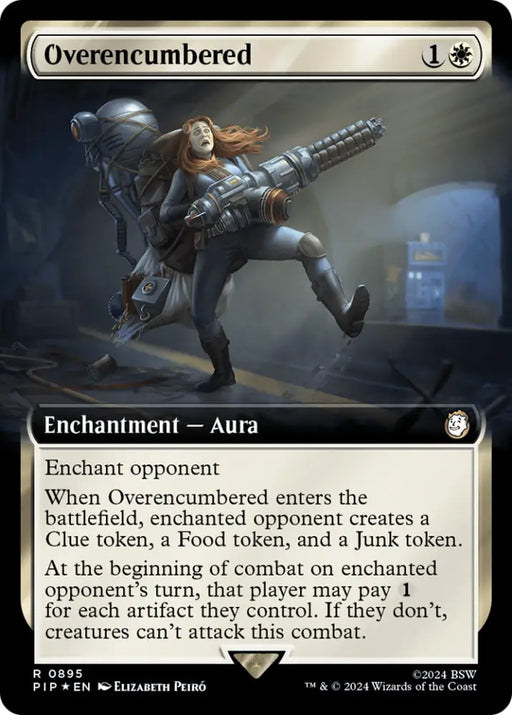 Overencumbered (Extended Art) (Surge Foil) [Fallout] - MTG Single