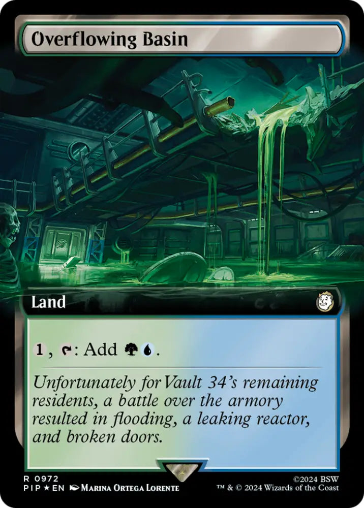 Overflowing Basin (Extended Art) (Surge Foil) [Fallout] - MTG Single