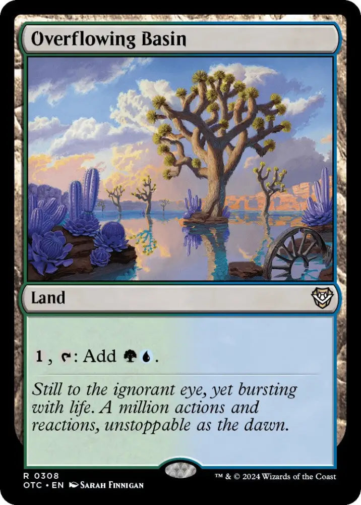 Overflowing Basin [Outlaws of Thunder Junction Commander] - MTG Single