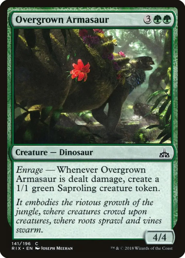 Overgrown Armasaur [Rivals of Ixalan] - MTG Single