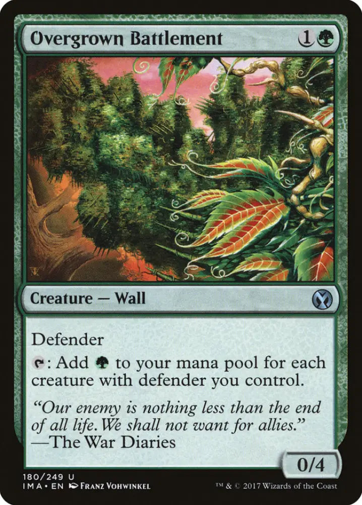 Overgrown Battlement [Iconic Masters] - MTG Single