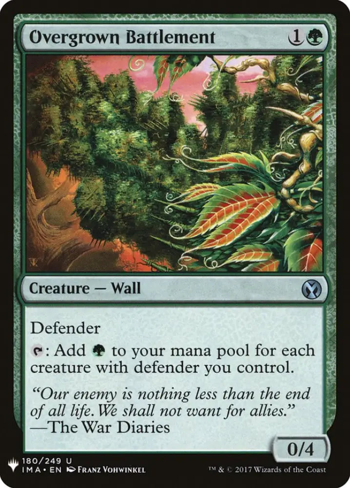 Overgrown Battlement [Mystery Booster] - MTG Single