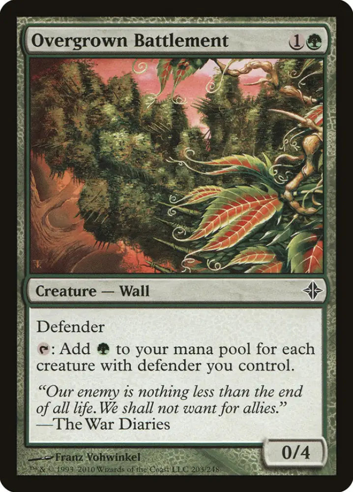 Overgrown Battlement [Rise of the Eldrazi] - MTG Single