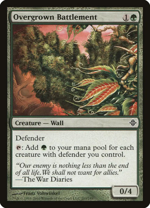 Overgrown Battlement [Rise of the Eldrazi] - MTG Single
