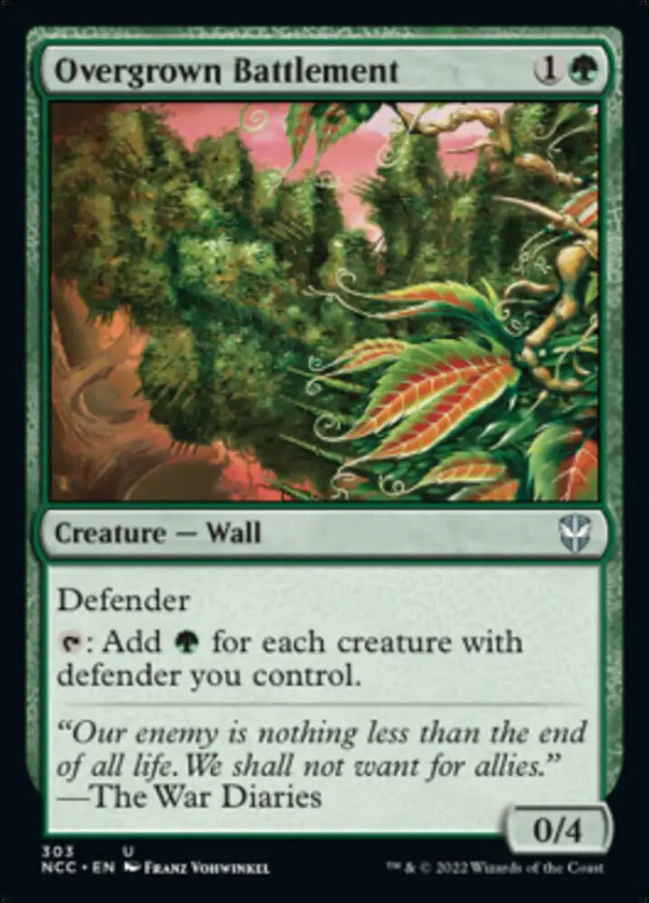 Overgrown Battlement [Streets of New Capenna Commander] - MTG Single