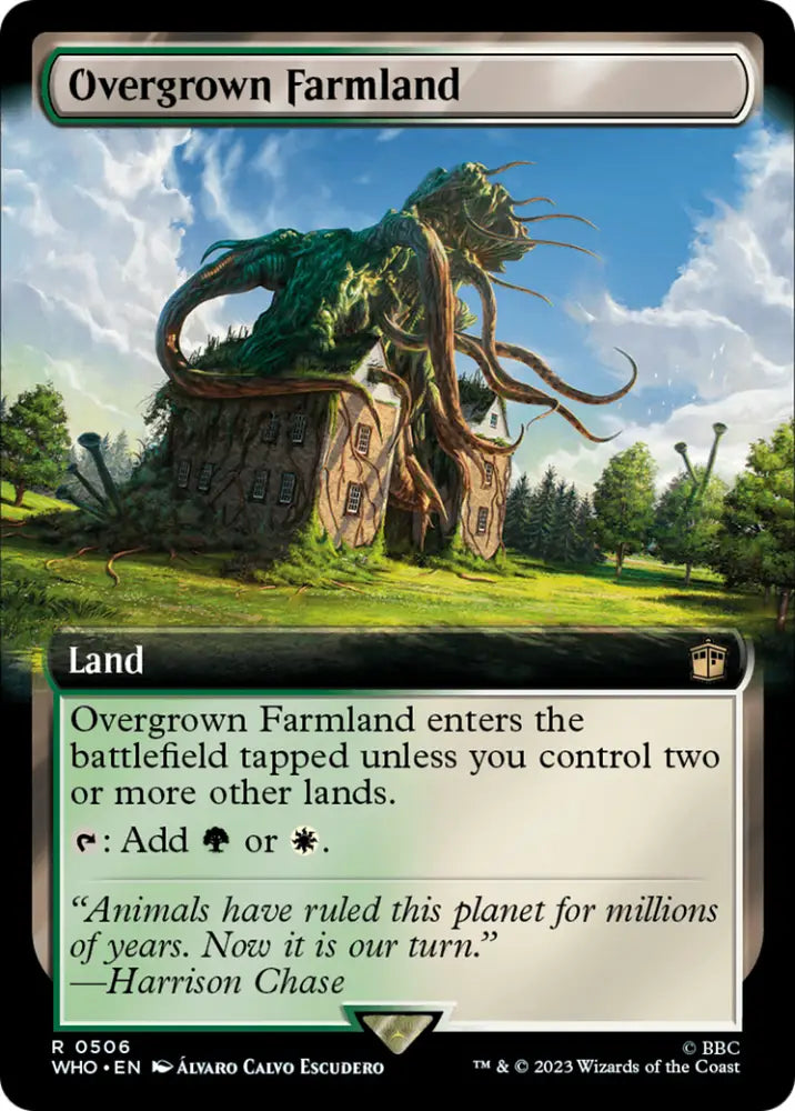 Overgrown Farmland (Extended Art) [Doctor Who] - MTG Single