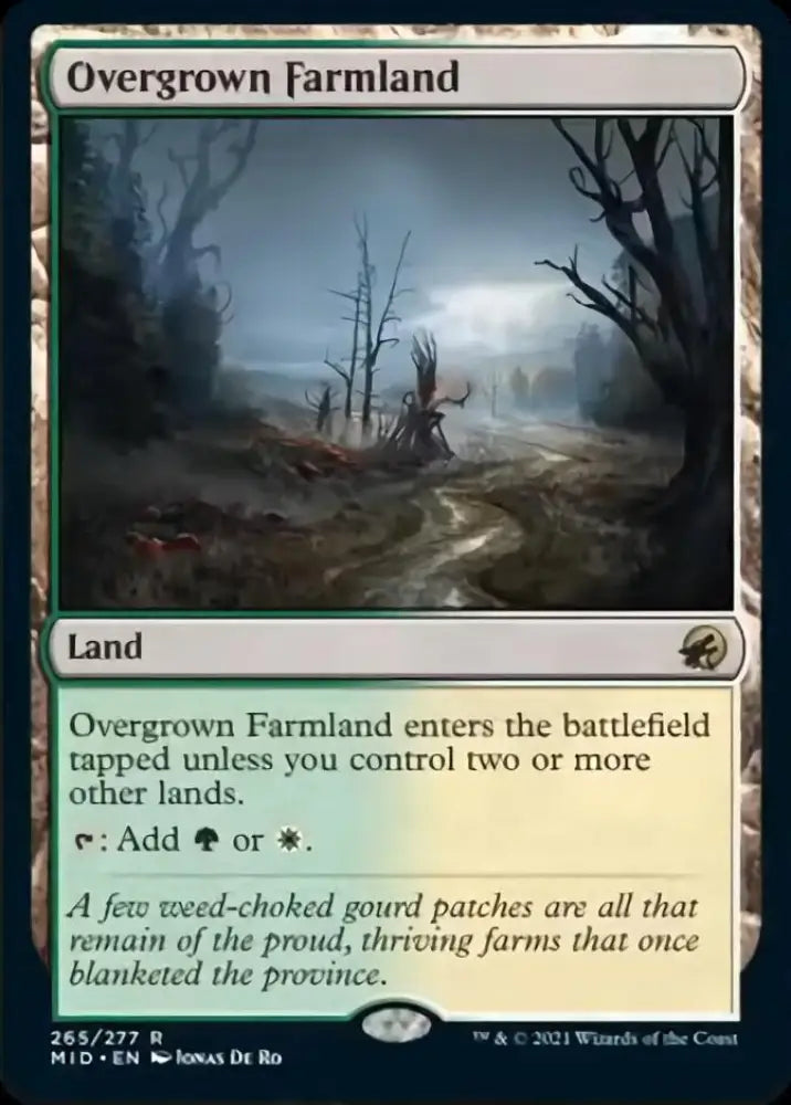 Overgrown Farmland [Innistrad: Midnight Hunt] - MTG Single