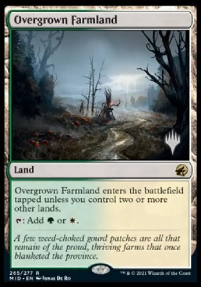 Overgrown Farmland (Promo Pack) [Innistrad: Midnight Hunt Promos] - MTG Single
