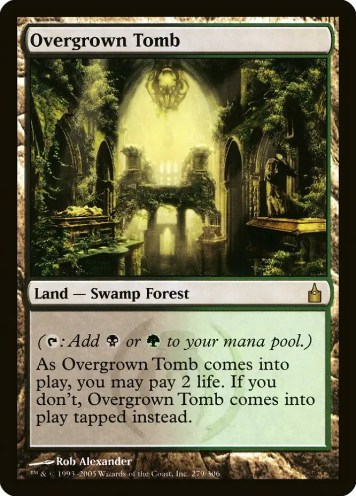 Overgrown Tomb [Ravnica: City of Guilds] - MTG Single