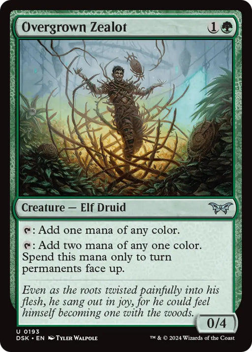 Overgrown Zealot [Duskmourn: House of Horror] - MTG Single