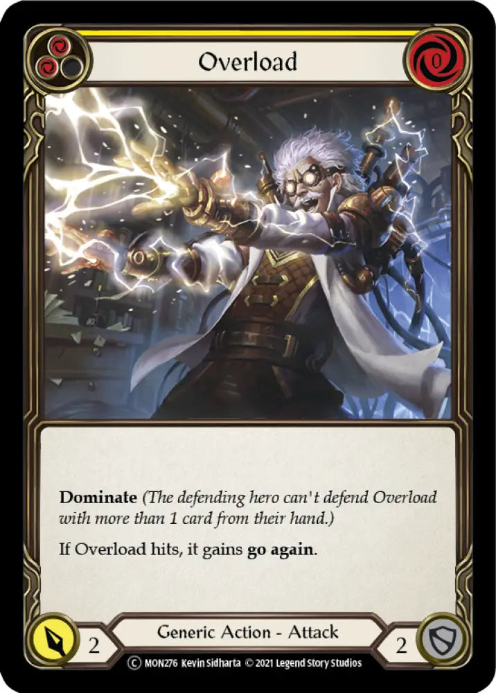 Overload (Yellow) [Monarch Unlimited] Unlimited Rainbow Foil - Flesh And Blood Single