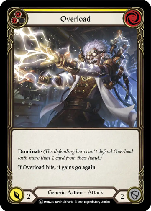 Overload (Yellow) [Monarch Unlimited] Unlimited Rainbow Foil - Flesh And Blood Single