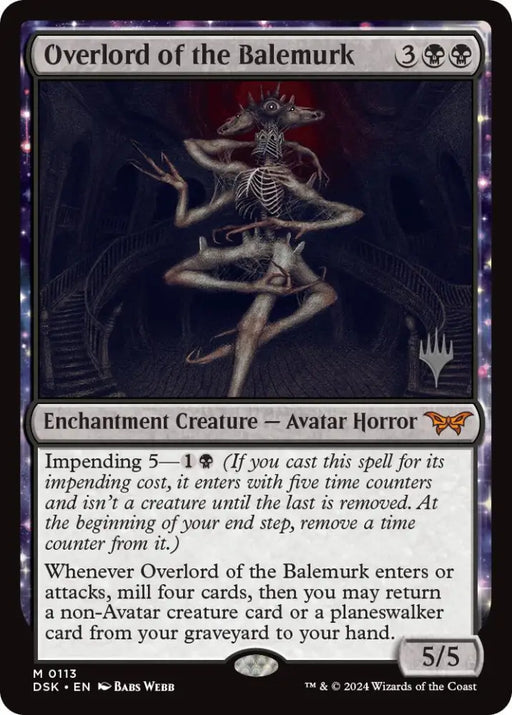 Overlord of the Balemurk (Promo Pack) [Duskmourn: House of Horror Promos] - MTG Single
