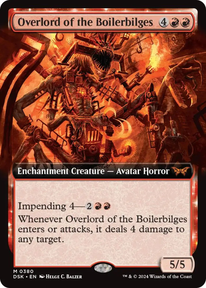 Overlord of the Boilerbilges (Extended Art) [Duskmourn: House of Horror] - MTG Single